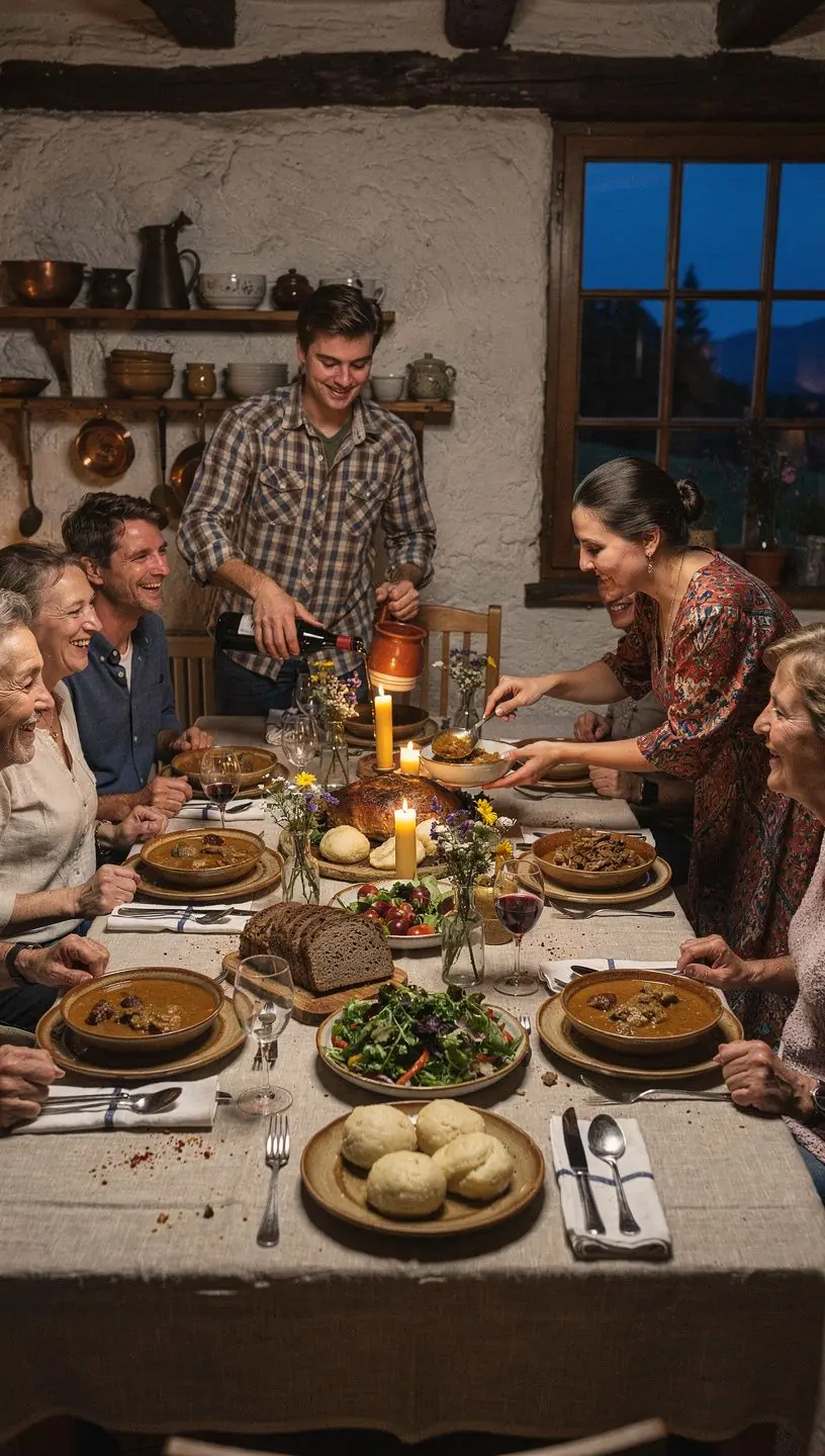 Ein offenes Kochbuch, das eine Seite mit einem köstlichen Dessertrezept zeigt.